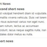 My short news plugin