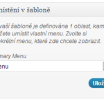 Jak vytvořit v šabloně editovatelné menu