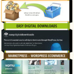 20 Wordpress eshop pluginů infografika