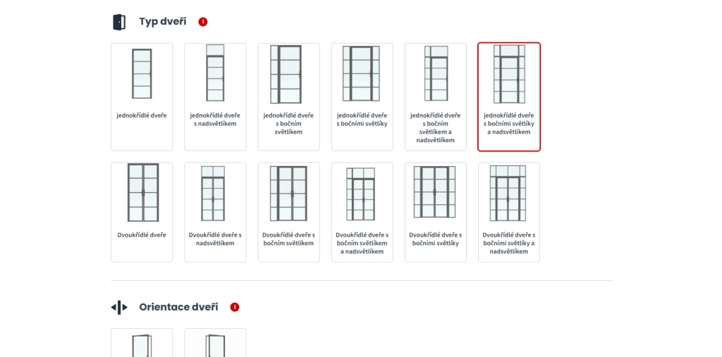 Konfigurátor dveří pro WooCommerce